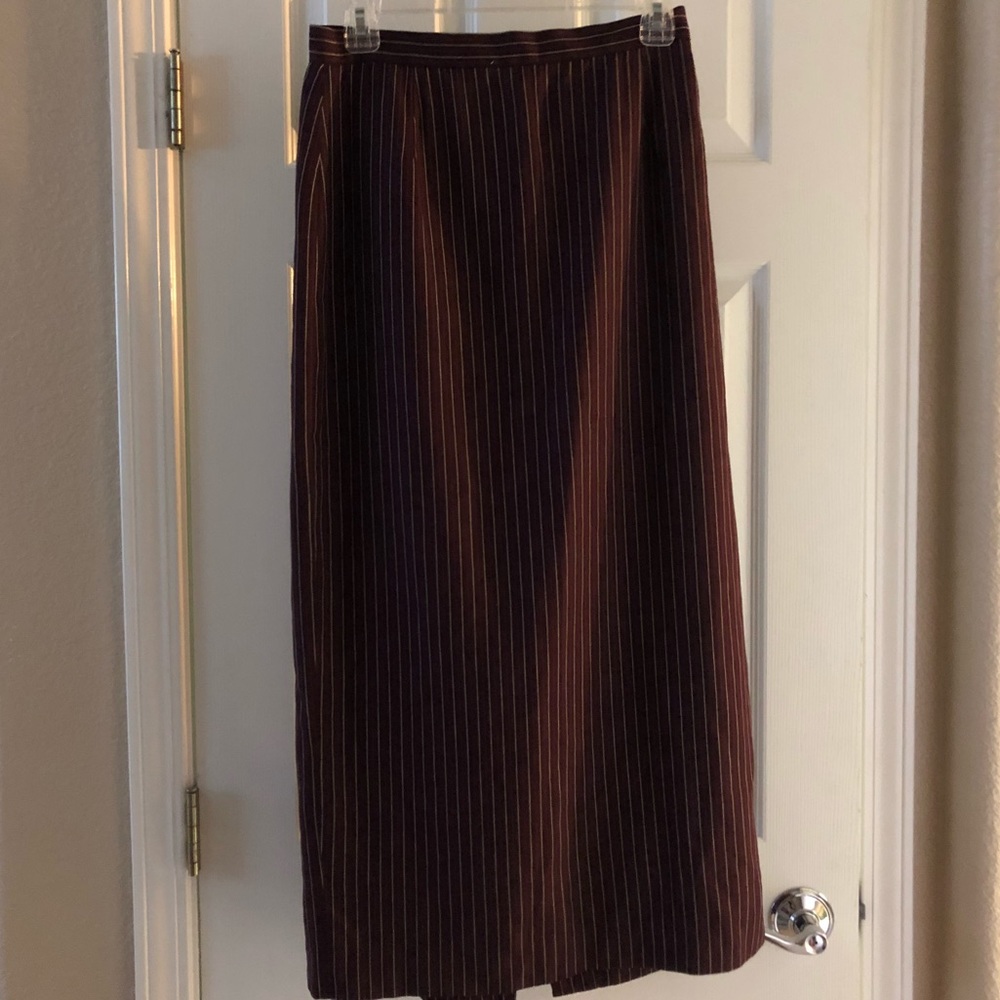 Pinstripe skirt